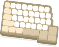 キーボード（左）