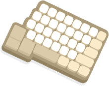 キーボード（右）